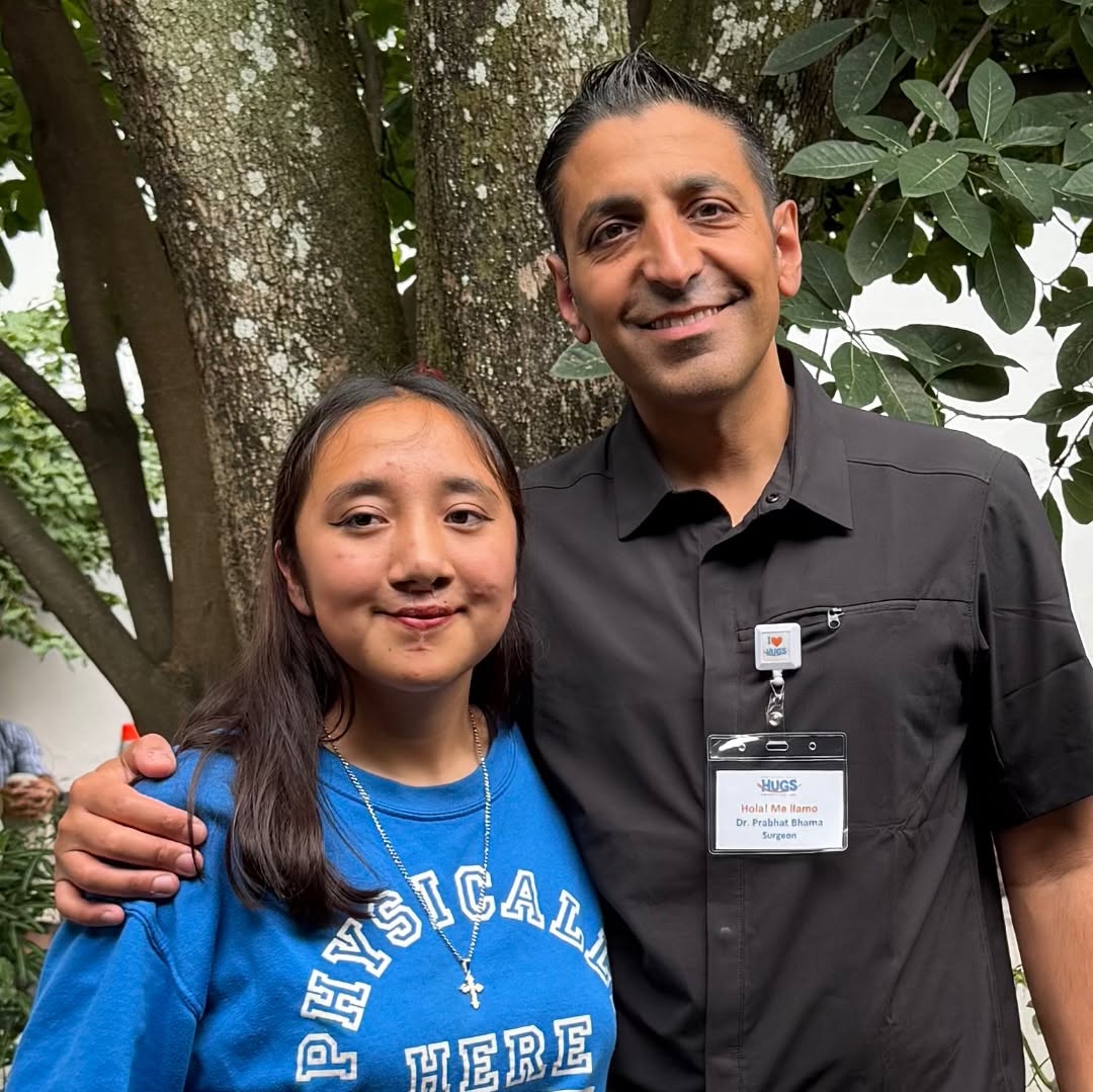 Instagram post by Dr. Prabhat Bhama: One of my cleft rhinoplasty patients from last year. Shes now competing in her school beauty pageant!