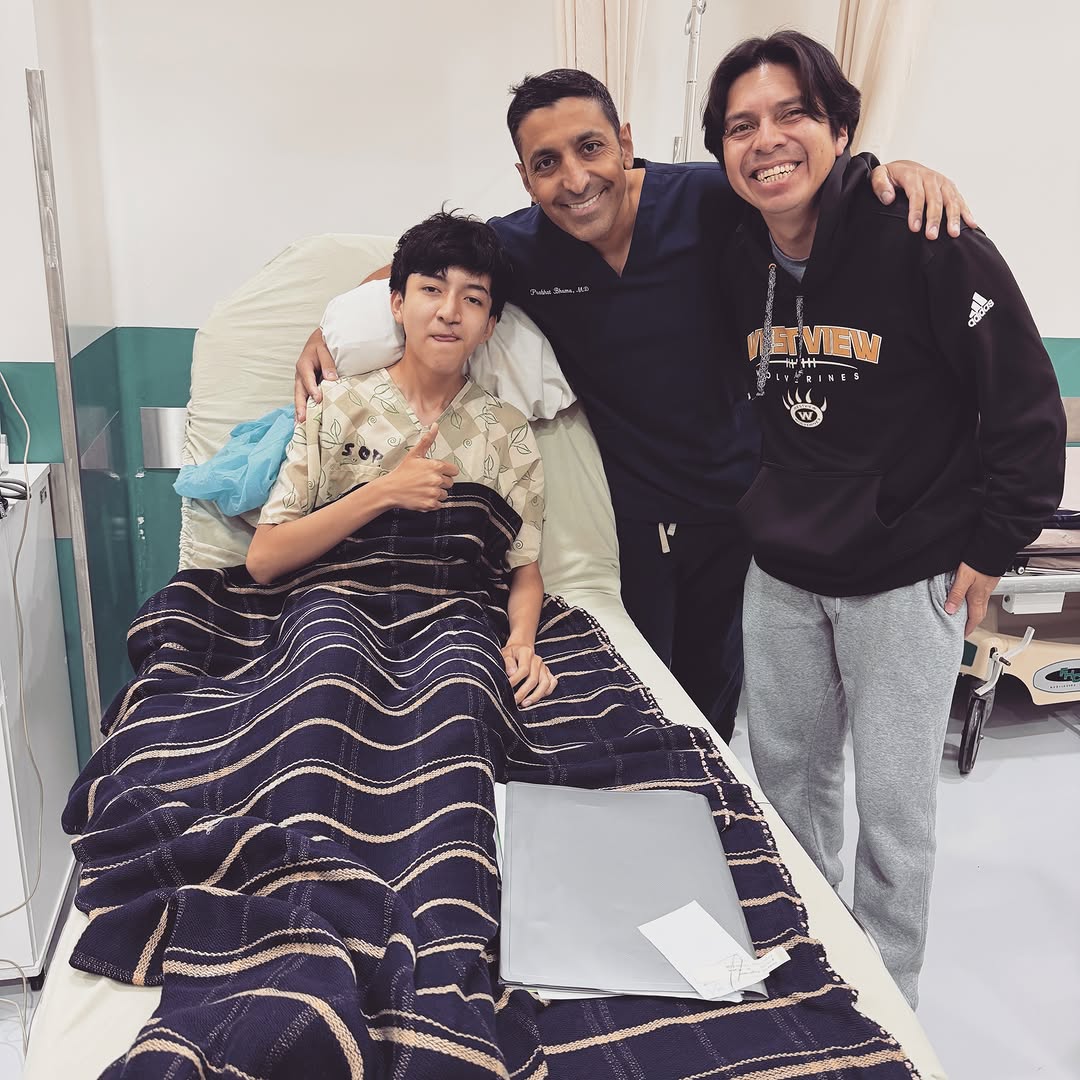 Instagram post by Dr. Prabhat Bhama: Pre-op with this young man and his father during our cleft mission in Guatemala. These trips are a reminder that surgery is never just about…