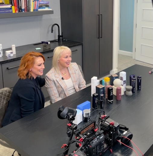Instagram post by Dr. Quenby Erickson, DO, FAAD, FACMS: Tune in to WGN at 8pm (CST) this evening for the first of three Radiance Reboot segments with Amy Rutledge featuring Dr. Erickson 🥳 These i…