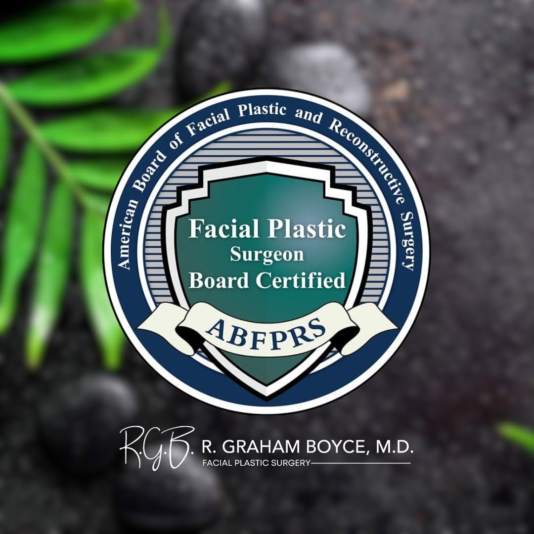 Instagram post by Dr. R. Graham Boyce: 🌟✨ Choose Excellence: Why Board Certification Matters! ✨🌟 When it comes to your facial plastic surgery journey, there's one essential choi…