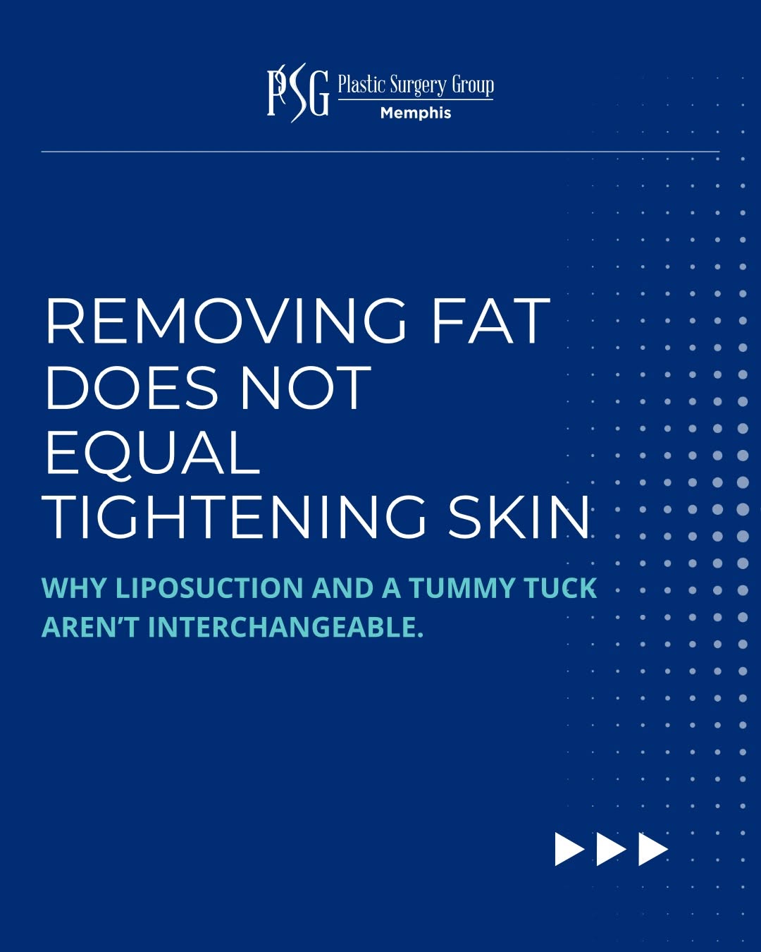 Instagram post by Dr. R. Louis Adams: Lipo removes fat. A tummy tuck removes excess skin. They may sound similar, but they address very different concerns-and knowing the differe…