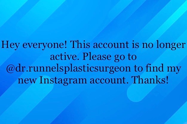 Instagram post by Dr. R. Scott Runnels Jr.