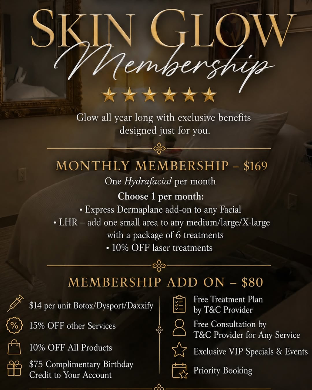 Instagram post by Dr. R. Scott Yarish: Glow all year long ✨ Meet our Skin Glow Membership at Town & Country Plastic Surgeons + MedSpa — designed to make consistent self-care easie…