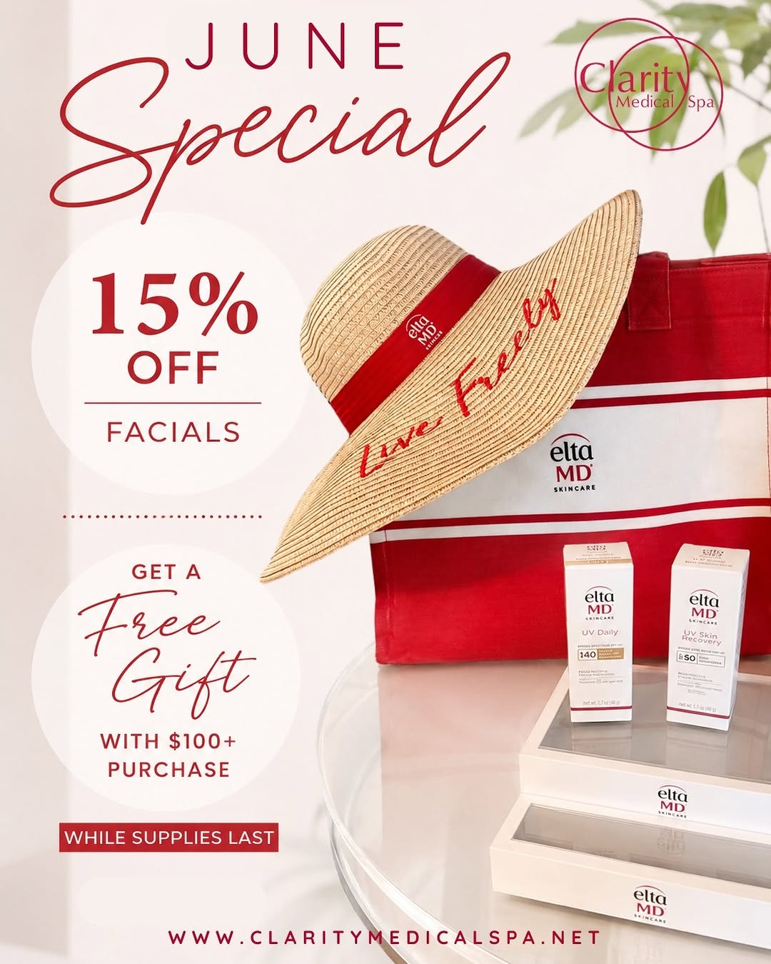 Instagram post by Dr. Rachel Dunn-Black: ☀️ JUNE SPECIAL ☀️ Treat yourself to some self-care this month 🤍 Enjoy 15% OFF all facial treatments throughout June! PLUS receive a FREE E…