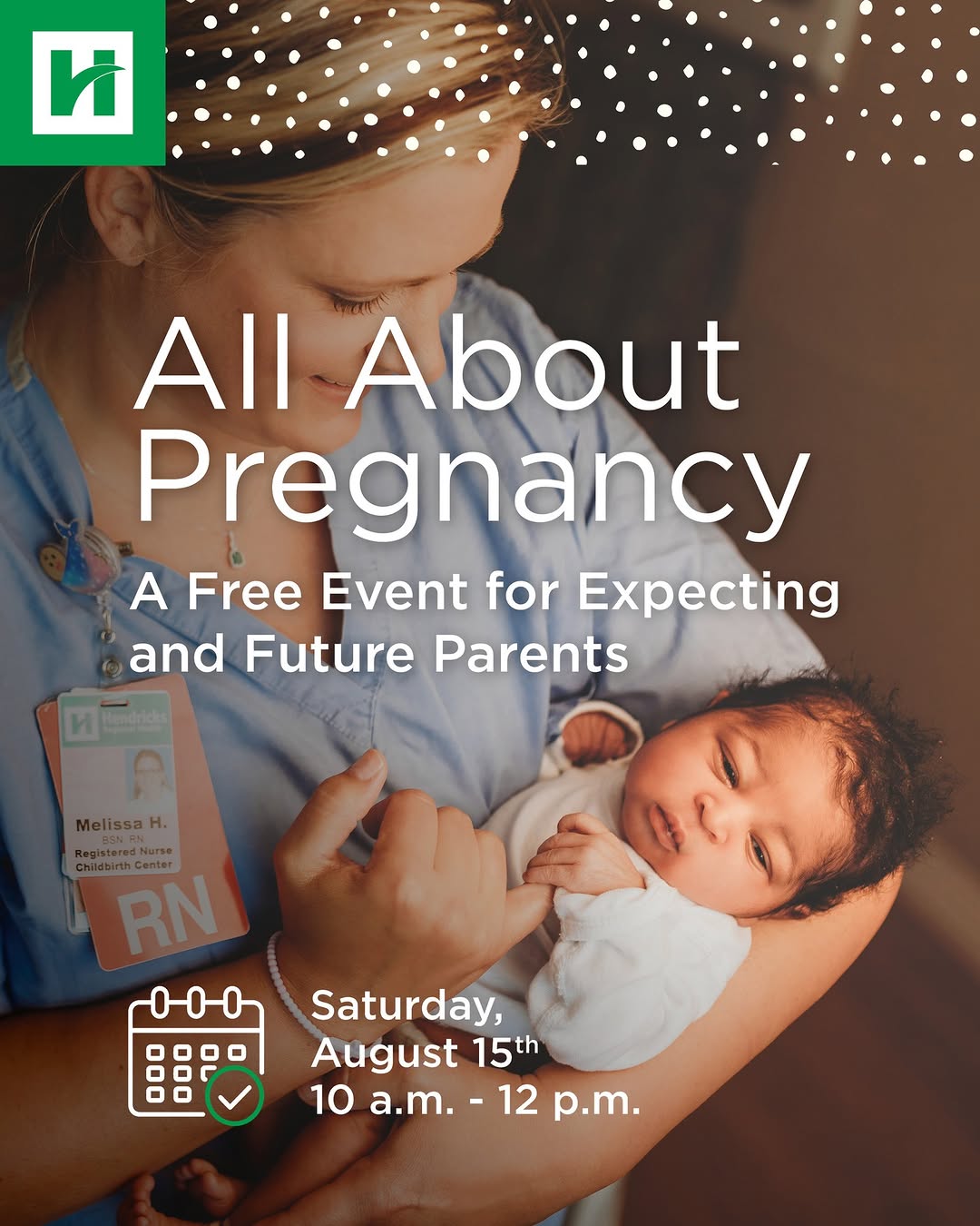 Instagram post by Dr. Rachel Scott: Planning for pregnancy or expecting a baby in the next year? Join us for All About Pregnancy, a free event hosted by the Hendricks Regional …