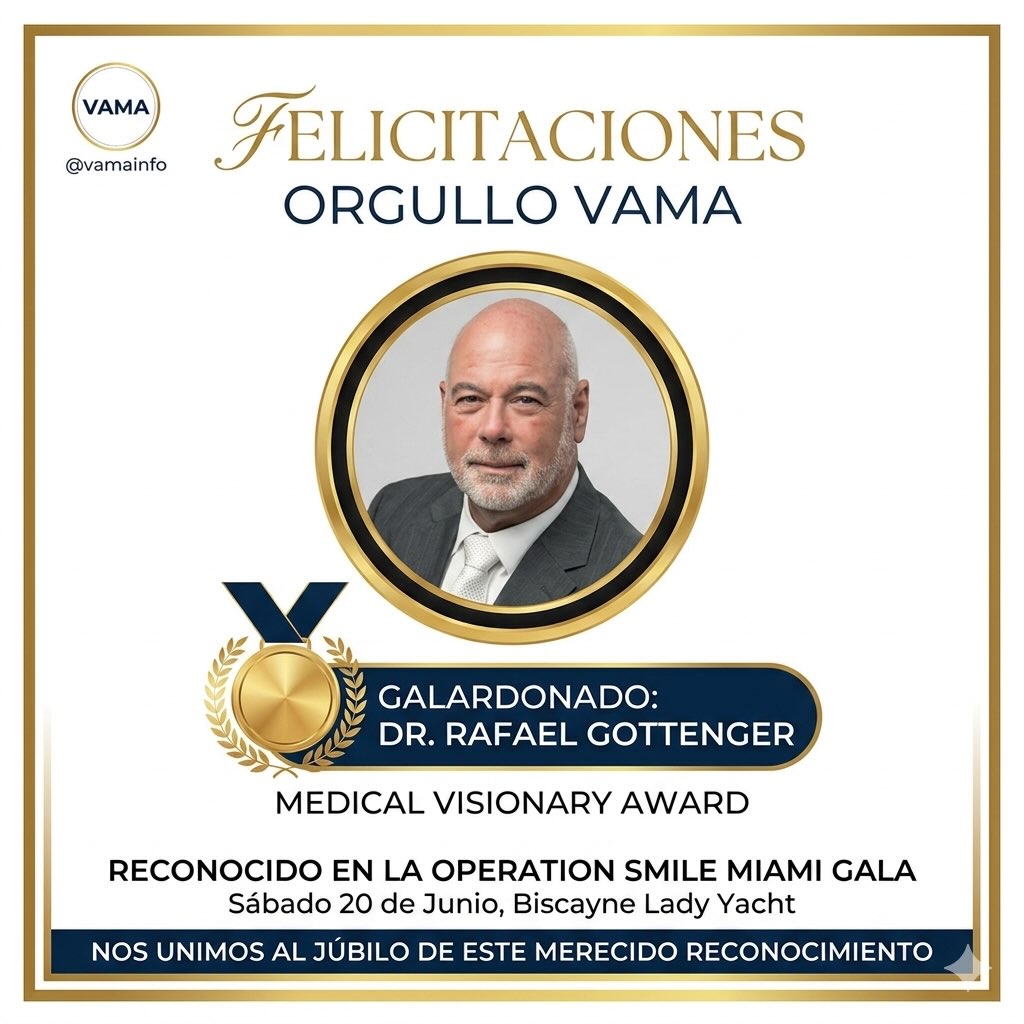 Instagram post by Dr. Rafael Gottenger: Orgullo VAMA! 🌟✨ Nos unimos al júbilo y la celebración por el merecido reconocimiento a nuestro ex presidente, el Dr. Rafael Gottenger, qui…