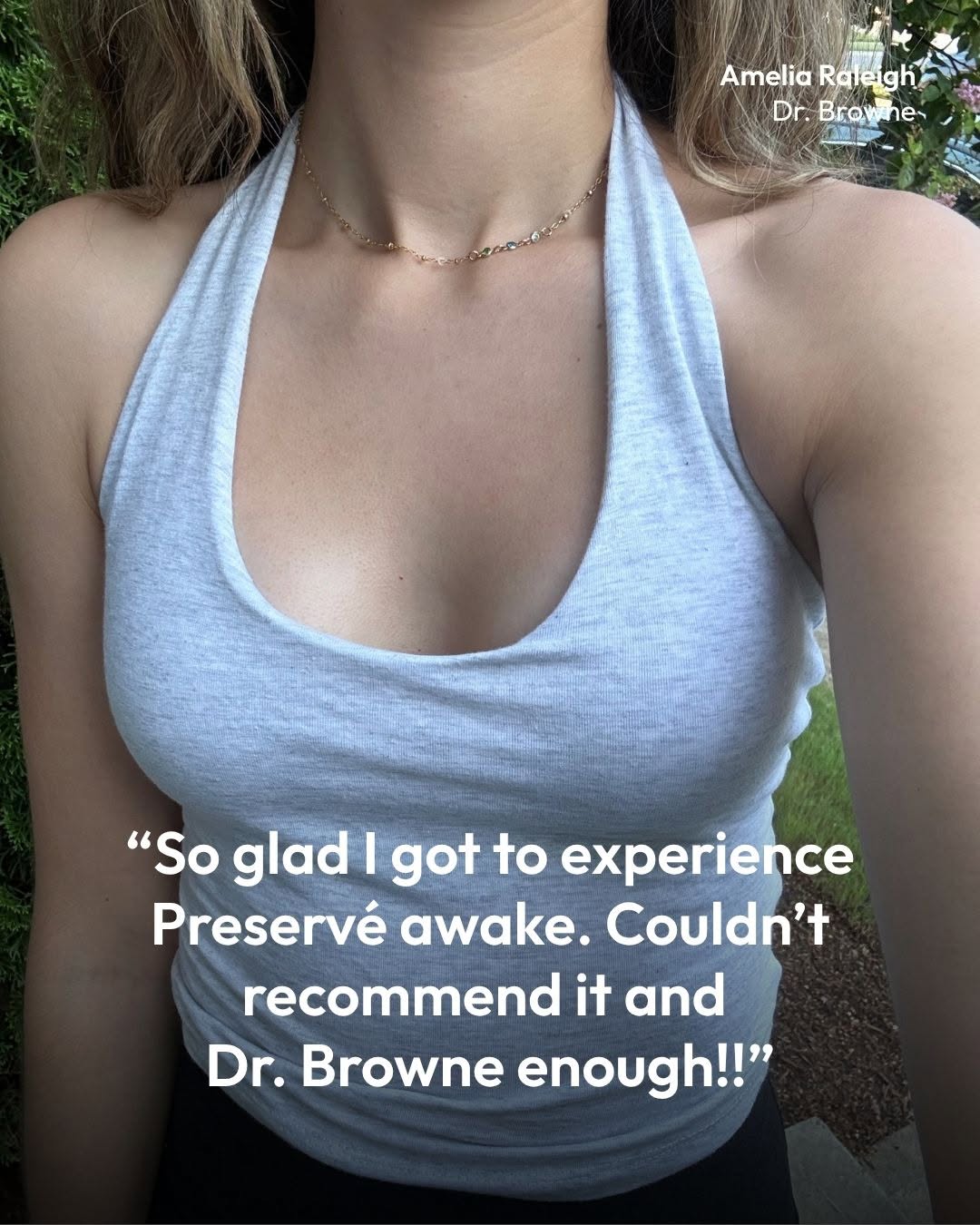 Instagram post by Dr. Rafi Fredman: Just 2.5 weeks after her Preservé Breast Augmentation with @dr.browne.amelia and this patient is already loving her results! "Such an easy e…