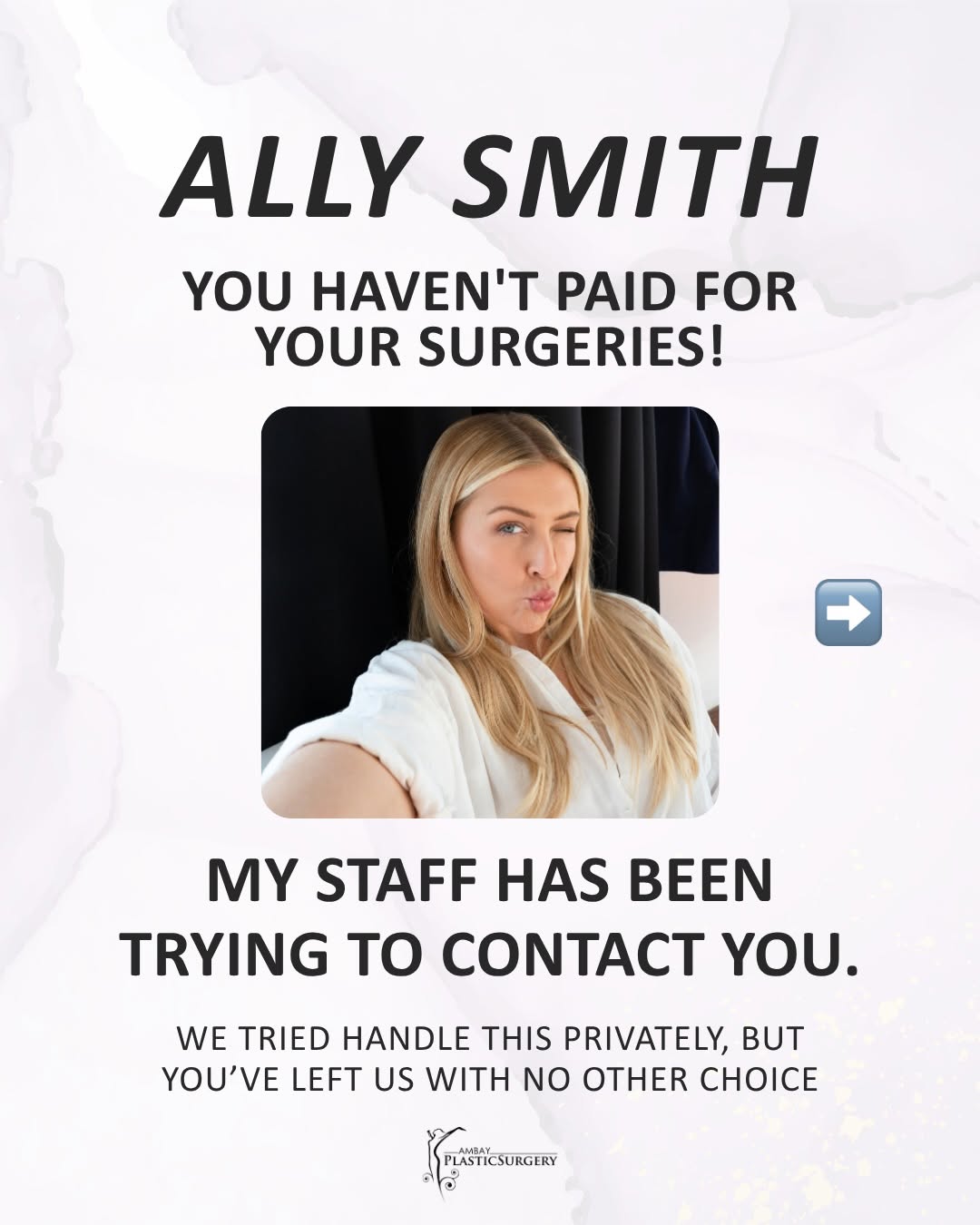 Instagram post by Dr. Raj S. Ambay: The ball’s in your court now, Ally... #wesleychapel #tampa #tampaplasticsurgeon #boardcertifiedplasticsurgeon #floridaplasticsurgery