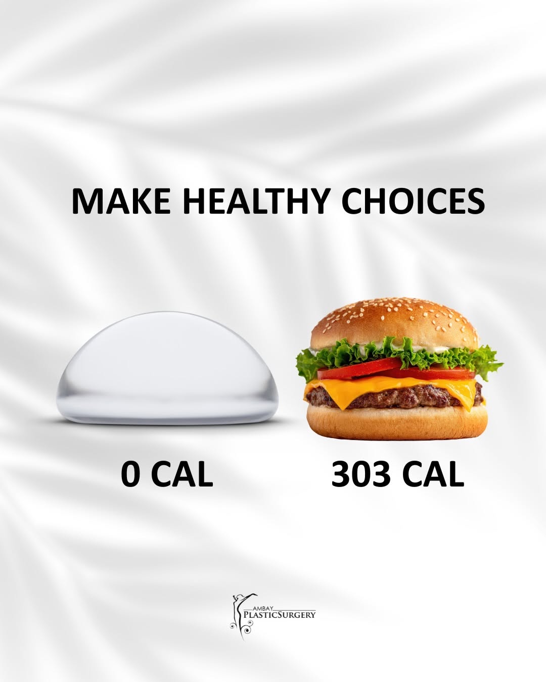 Instagram post by Dr. Raj S. Ambay: Just a plastic surgeon encouraging health choices. 🙂↕️ #breastaugmention #breastimplants #breastsurgery #tampa #tampaplasticsurgery
