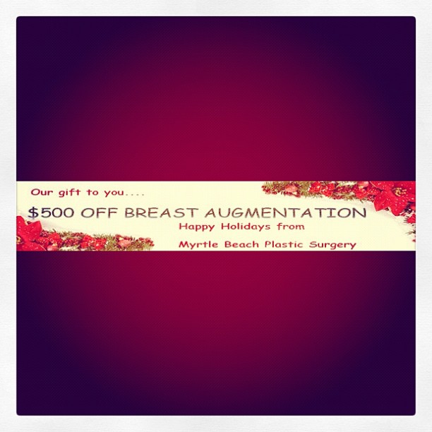 Instagram post by Dr. Ralph F. Cozart: $500.00 off Breast Augmentation #gift #to #you