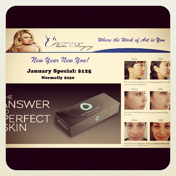 Instagram post by Dr. Ralph F. Cozart: The Perfect Peel #new #year #special $125.00 Normally $250.00