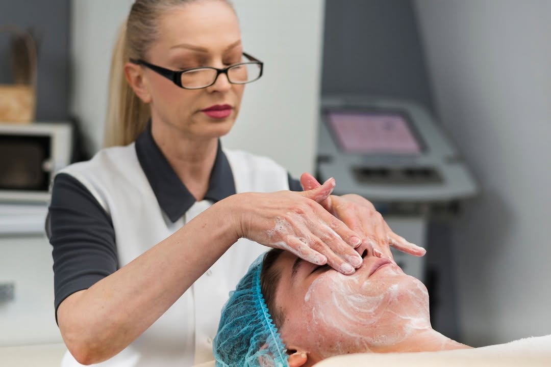 Instagram post by Dr. Ramin Sarshad: Ever wondered how to achieve that perfectly smooth, radiant glow from home? Dermaplaning works by gently exfoliating the surface of your ski…