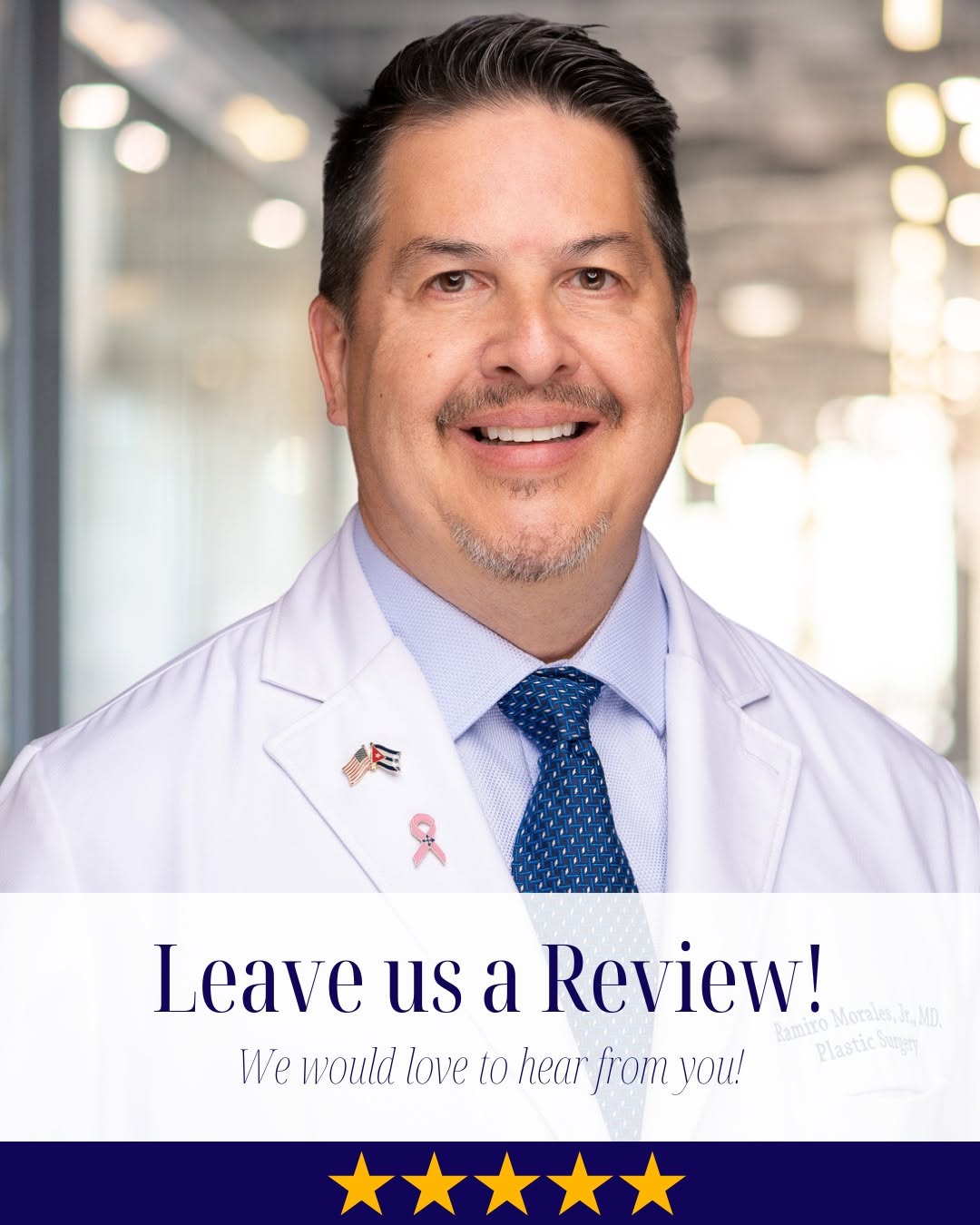 Instagram post by Dr. Ramiro Morales, Jr.: 🌟 We’d Love to Hear From You! 🌟 If you’ve had a great experience with Dr. Morales and are thrilled with your results — whether it’s a brea…
