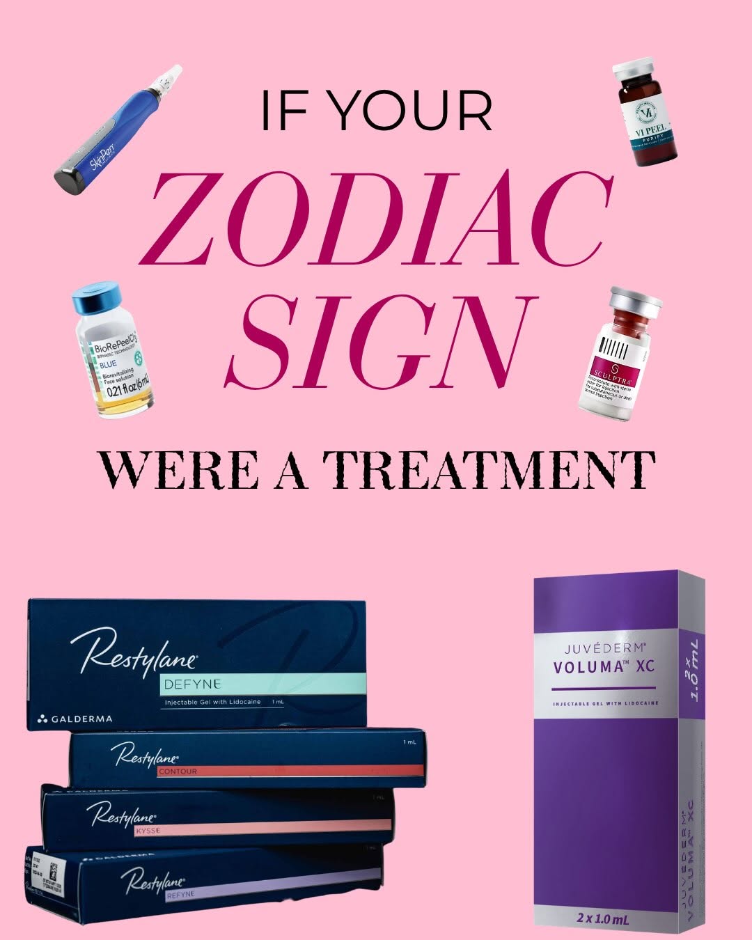 Instagram post by Dr. Ran Y. Rubinstein: If your zodiac sign were a treatment… what would you be? 👀 We assigned every zodiac sign their perfect aesthetic treatment based on their v…