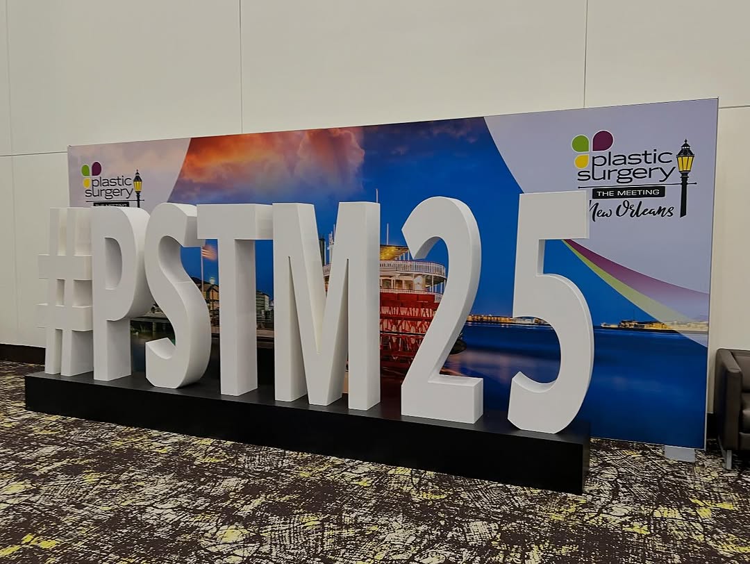 Instagram post by Dr. Raymond A. Mockler: Wrapping up Day 2 at #PSTM2025 Big ideas, bold innovations, and a little NOLA magic — #PSTM2025! Plastic surgery’s future is looking sharper…
