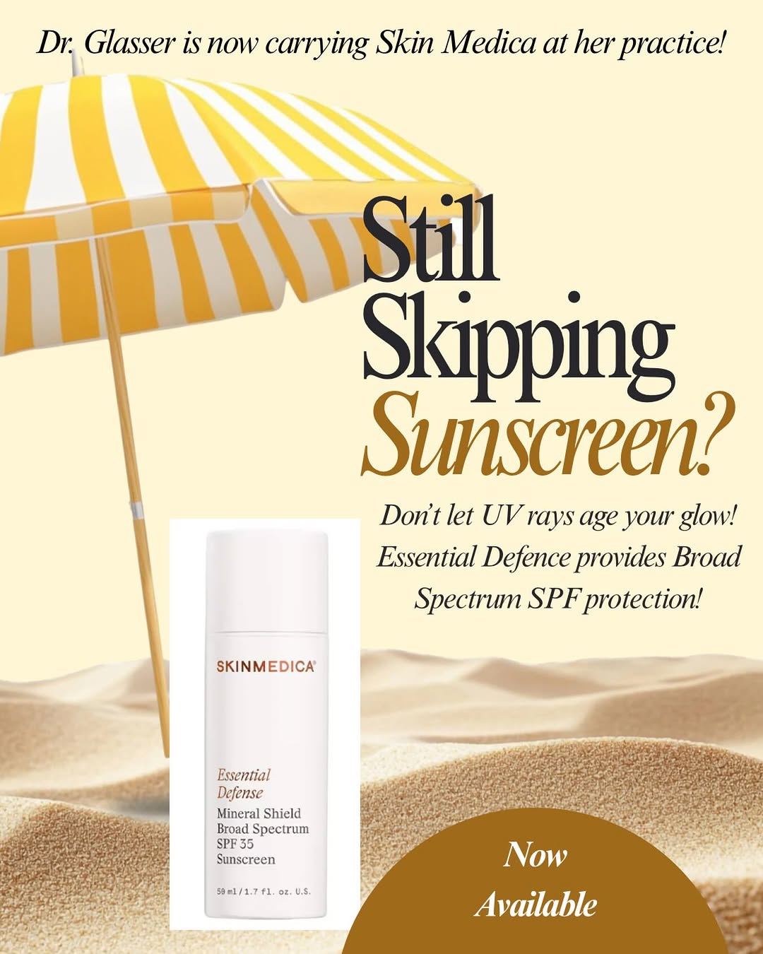 Instagram post by Dr. Rebecca A. Glasser: Summer is here! Don’t forget the sunscreen!