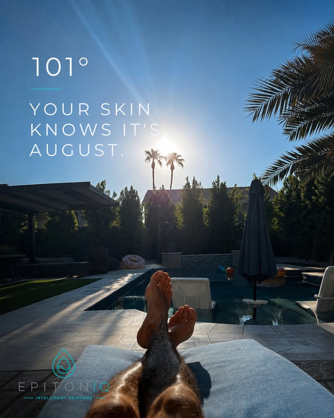 Instagram post by Dr. Rebecca Weiss, DO: Your skin knows it’s August. ☀️ Long days. High temps. Relentless sun. Summer changes the environment your skin lives in—and intelligent ski…