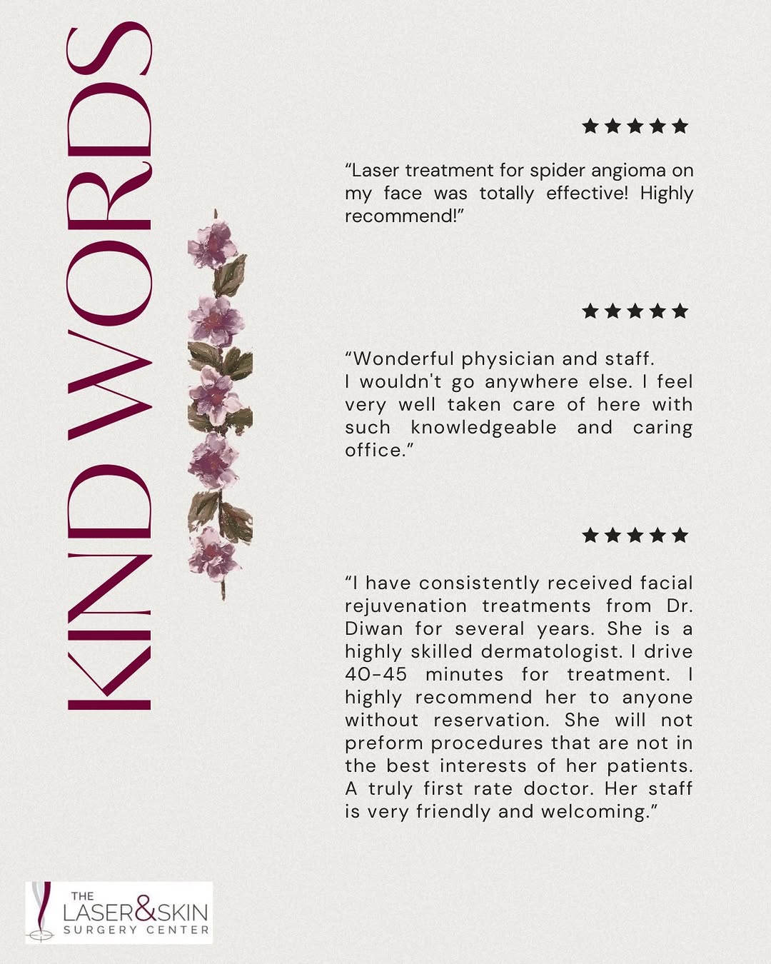 Instagram post by Dr. Renuka Diwan: There’s no greater compliment than hearing how our patients feel about their experience. ✨ We are grateful for every patient who trusts Dr. …