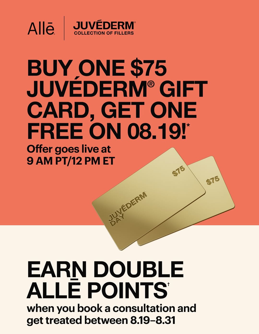 Instagram post by Dr. Renuka Diwan: Ready to refresh your look? Mark your calendar for JUVÉDERM® Day on August 19! For ONE DAY ONLY, Allē Members can purchase one $75 JUVÉDERM …