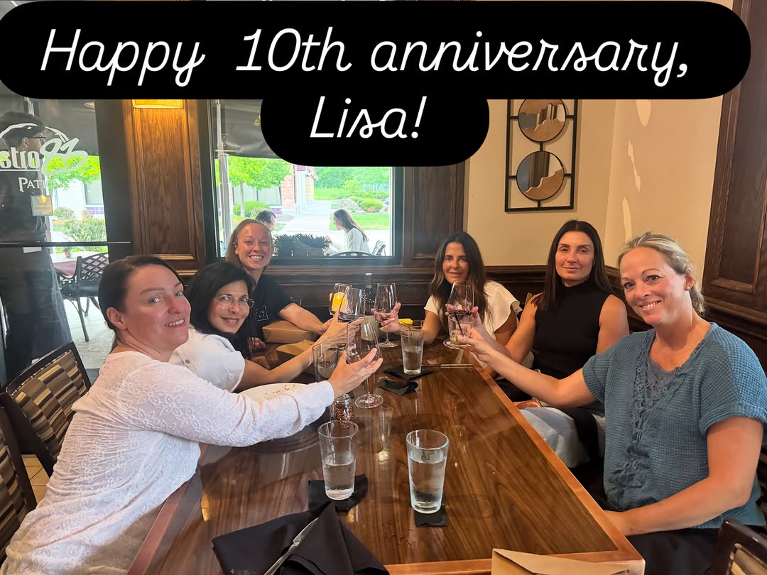 Instagram post by Dr. Renuka Diwan: 10 years and counting! Celebrating 🥳Lisa, who has helped virtually all our patients in so many ways 👏🏼👏🏼Look forward to more Laser-vers…