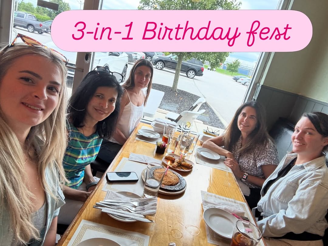 Instagram post by Dr. Renuka Diwan: A night out to celebrate 3 birthdays ( Lisa, Kat and Dr D)🎈🎈🎈 in 10 days!!!#virgo #birthday #birthdayfun #workfamily #team