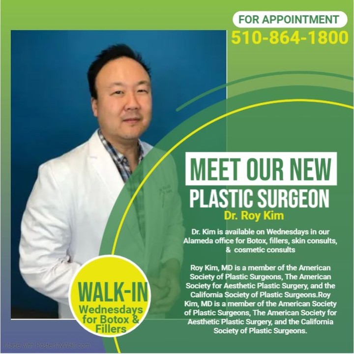 Instagram post by Dr. Rex Moulton-Barrett: Our Alameda office is happy to introduce Dr. Roy Kim who will be starting with our office on 11/2/22. Join us for Walk in Wednesdays!