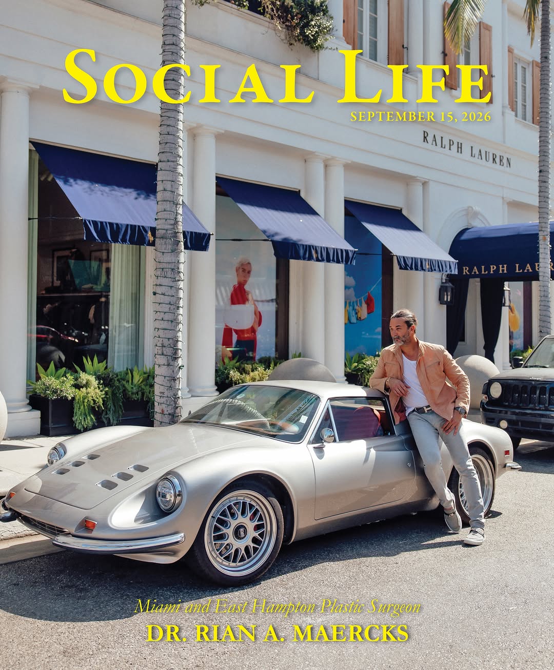 Instagram post by Dr. Rian A. Maercks: As we head into The Bridge car show weekend, Social Life celebrates Dr. Rian A. Maercks on the cover of our mid-September issue. His appreci…