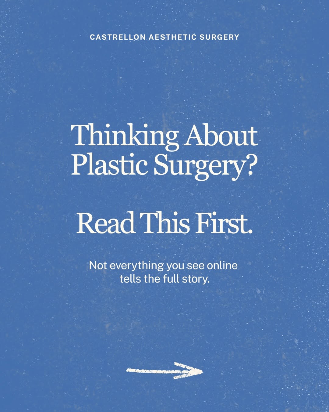 Instagram post by Dr. Ricardo Castrellon: Not everything you see online tells the full story. Some concerns need surgery, others don’t. The key is knowing exactly what your body need…