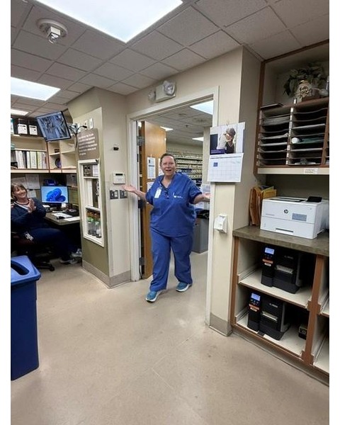 Instagram post by Dr. Richard C. Havard: Samaritan Albany General Hospital is proud to recognize Angie Sharp, pharmacy tech, as the September hospital-based Rising Star. 🌟 When a p…