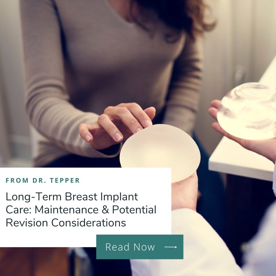 Instagram post by Dr. Richard E. Tepper: Curious about how long breast implants last? Dr. Tepper's latest blog post covers it all! From the types of maintenance required for differe…