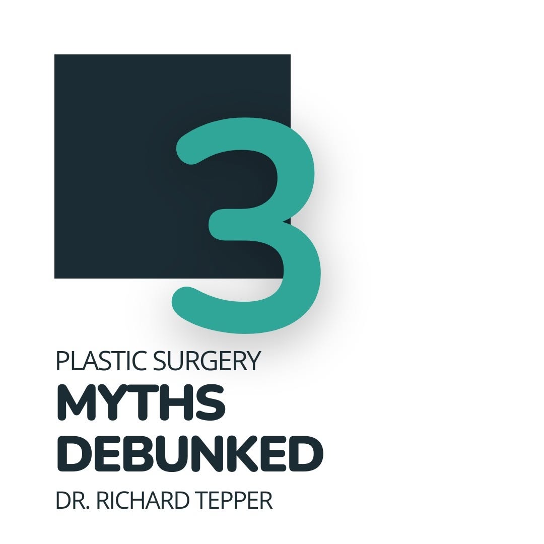 Instagram post by Dr. Richard E. Tepper: Dr. Richard Tepper sets the record straight! To learn more about the specifics of any procedure, click the link in bio to schedule your cons…
