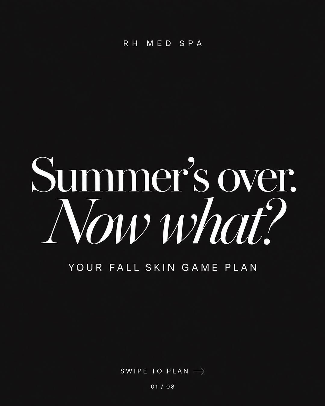 Instagram post by Dr. Richard Ha: Summer is over. What’s next for your skin? Lingering spots. Uneven tone. Texture your makeup keeps catching on. Let’s talk about what’s both…