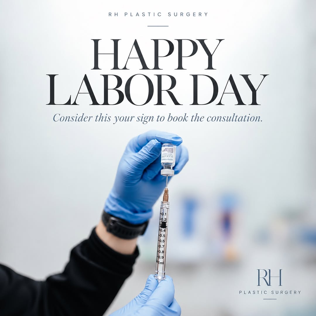 Instagram post by Dr. Richard Ha: Happy Labor Day from RH Plastic Surgery + RH Med Spa. Today is a good reminder to slow down, enjoy the people around you, and make a little …