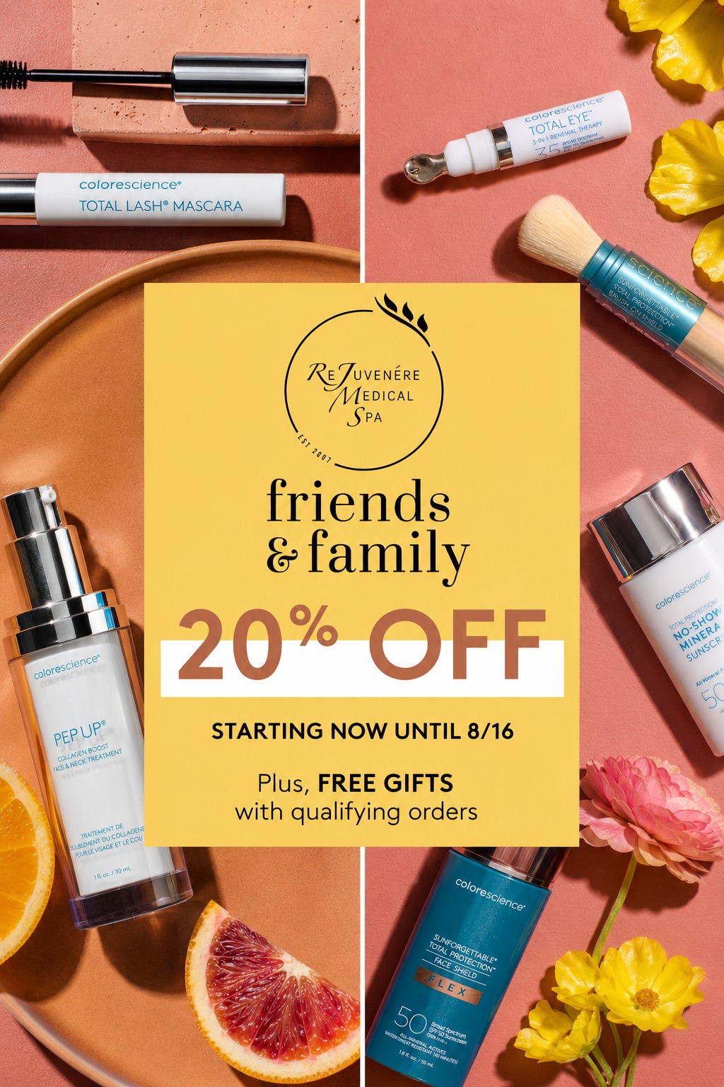 Instagram post by Dr. Richard Junke: ✨ FRIENDS & FAMILY IS HERE! ✨ It’s the perfect time to stock up on your favorite sun protection favorites! ☀️ For a limited time, enjoy 20% …