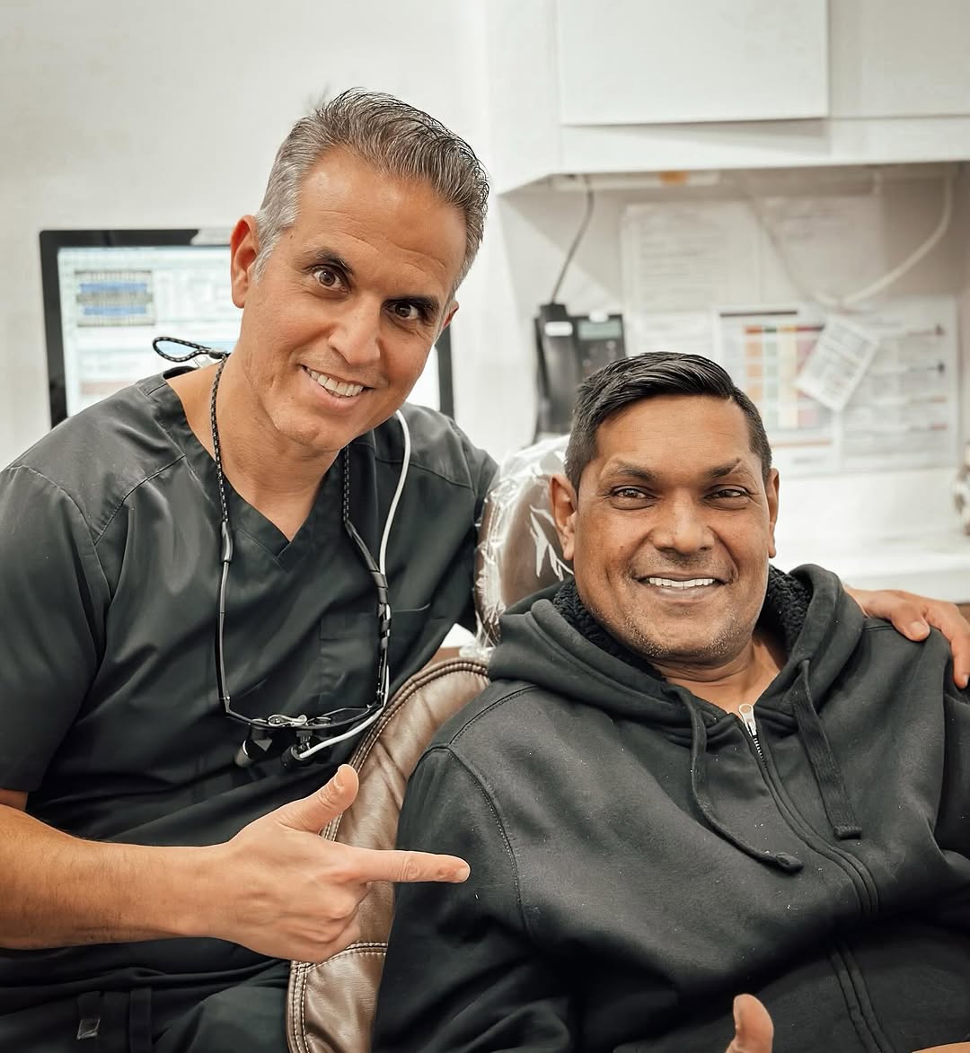 Instagram post by Dr. Richard Nejat: This patient is thrilled with his brand new smile and you will be too! Your new life is just a call or click away. What are you waiting for?…