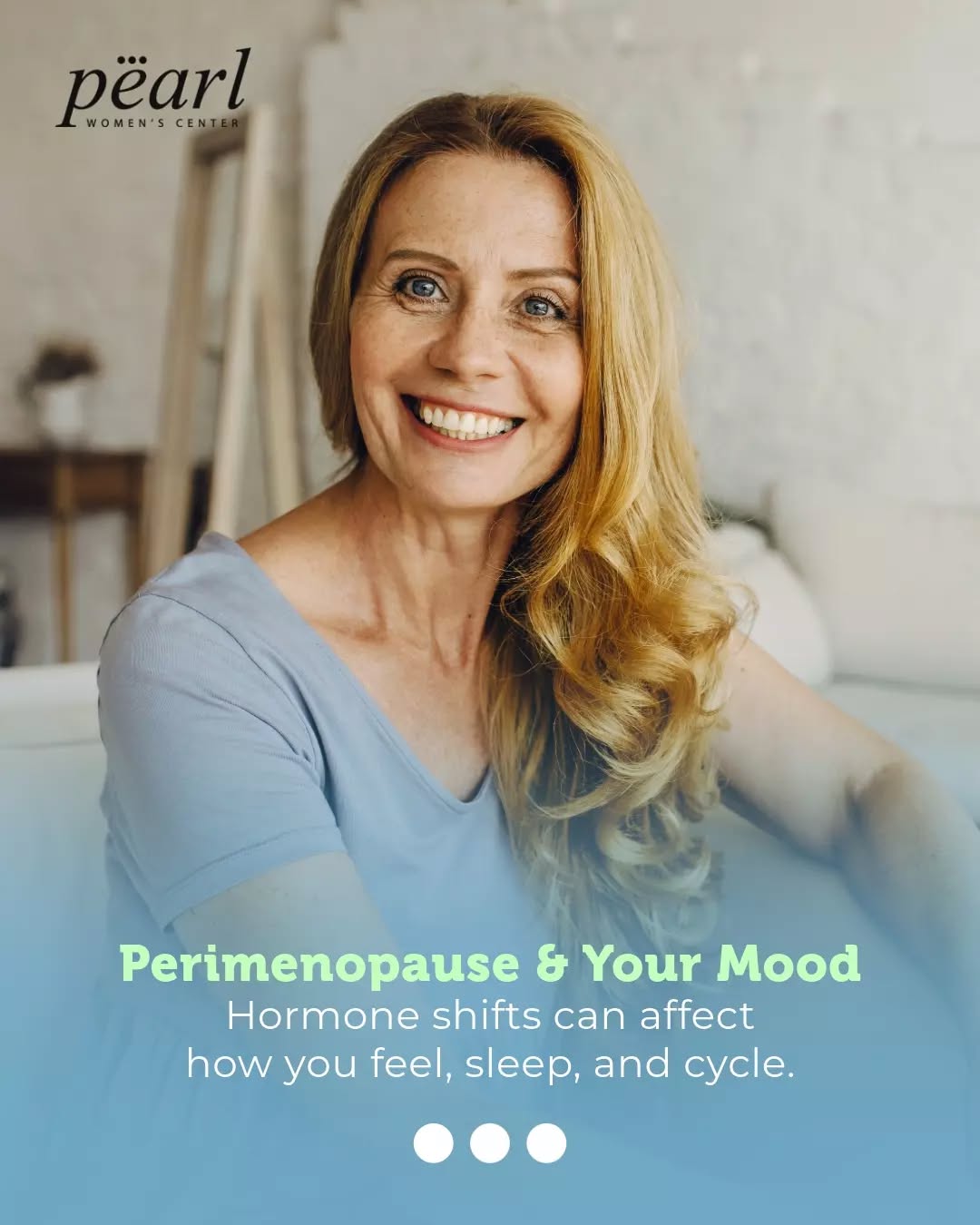 Instagram post by Dr. Richard Rosenfield: Hormone changes during perimenopause can affect much more than your cycle. You may notice shifts in your mood, sleep, energy, or even change…