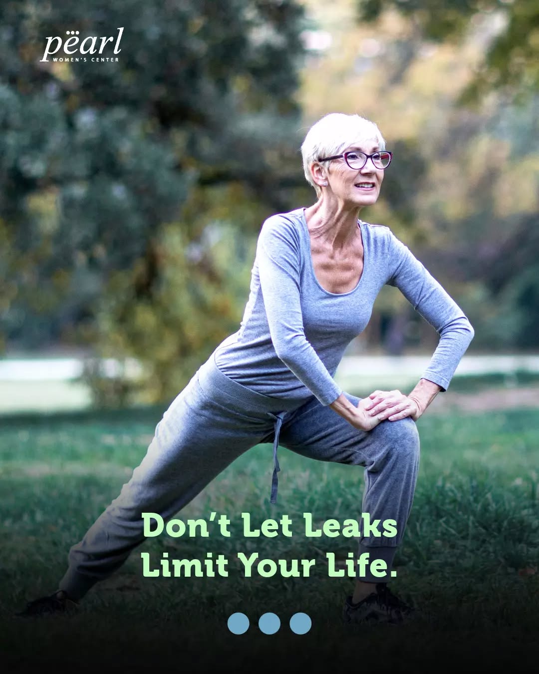 Instagram post by Dr. Richard Rosenfield: Leaks shouldn’t keep you from doing the things you love. 💗 Whether it’s getting back to your favorite workout, enjoying a night out with fr…