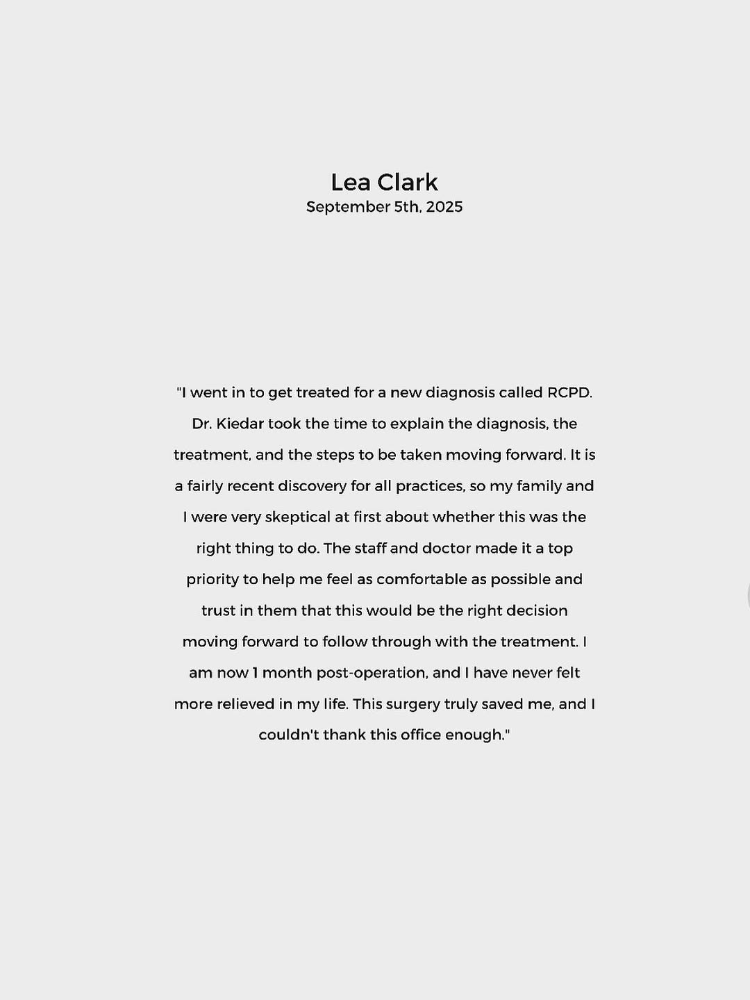 Instagram post by Dr. Ricky Sayal, DO: ⭐️⭐️⭐️⭐️⭐️ Thank you Lea this kind review!! So so happy we could help. #ent #ear #nose #throat #cfps #novi #michigan #binghamfarms #plastics…