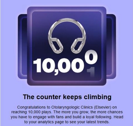 Instagram post by Dr. Robert Deeb: Wow! Our podcasts for Otolaryngologic Clinics of North America #OCNA have hit 10,000 listens just on @spotifypodcasts ! Listen to all 51 so …