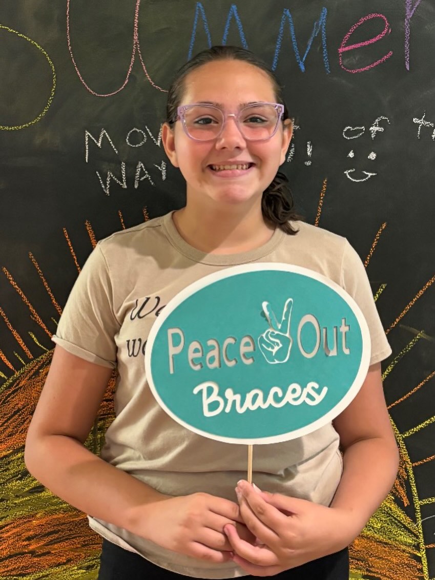 Instagram post by Dr. Robert F. Girgis, DDS: SURPRISE REMOVAL 🦷 Congratulations to Jasmine on getting her braces off! We hope you #keepsmiling #BracesOff #byebyebraces