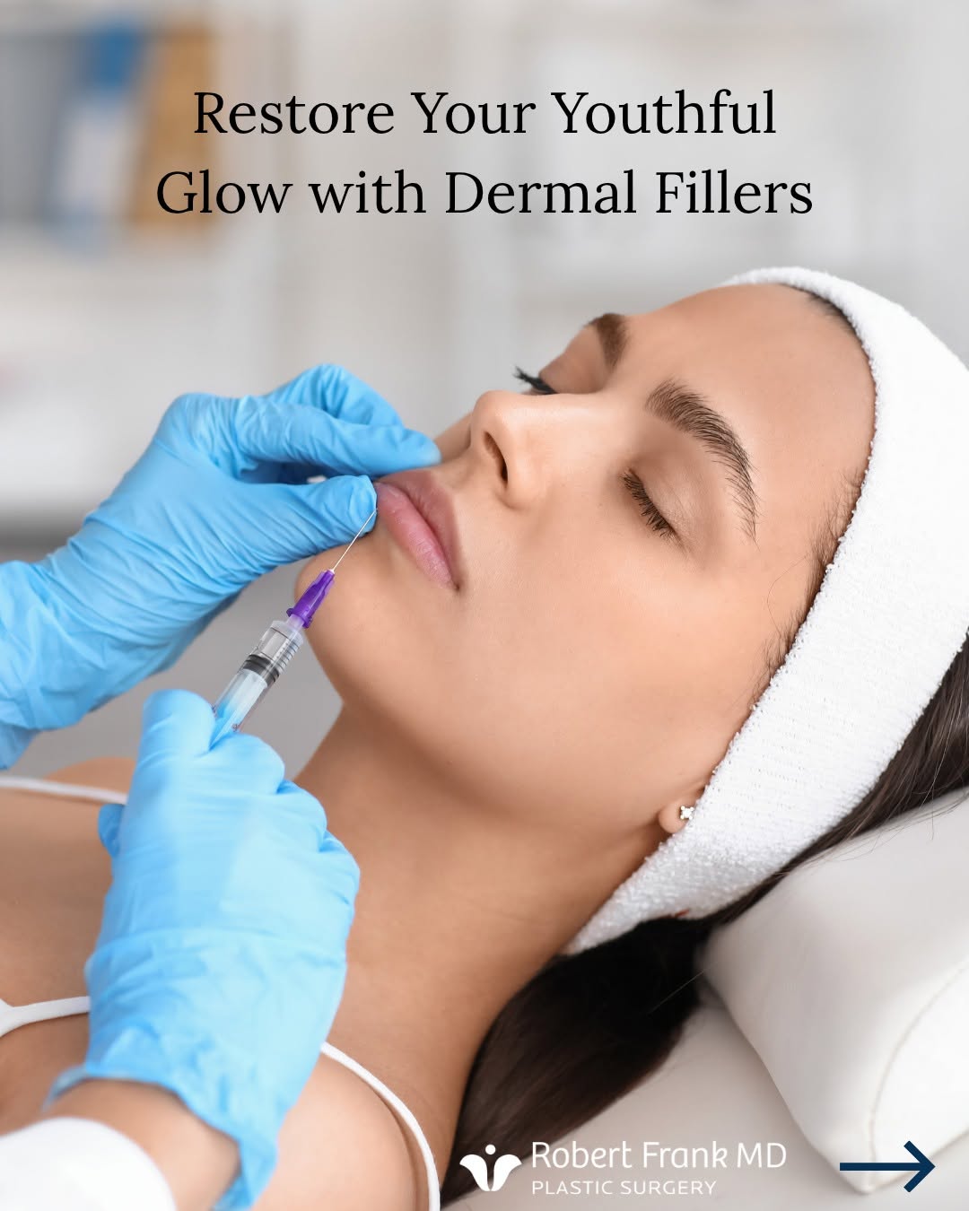 Instagram post by Dr. Robert Frank: Restore Your Youthful Glow with Dermal Fillers As we age, it’s natural for our faces to lose that youthful fullness and volume. At Robert Fr…