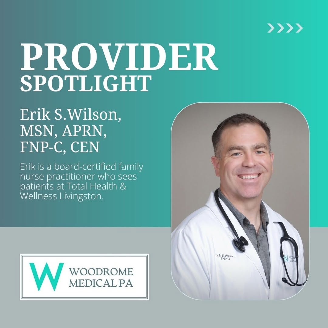 Instagram post by Dr. Robert G. Woodrome: Meet Erik Wilson, a board-certified family nurse practitioner with a strong foundation in emergency and military medicine. In recognition of…