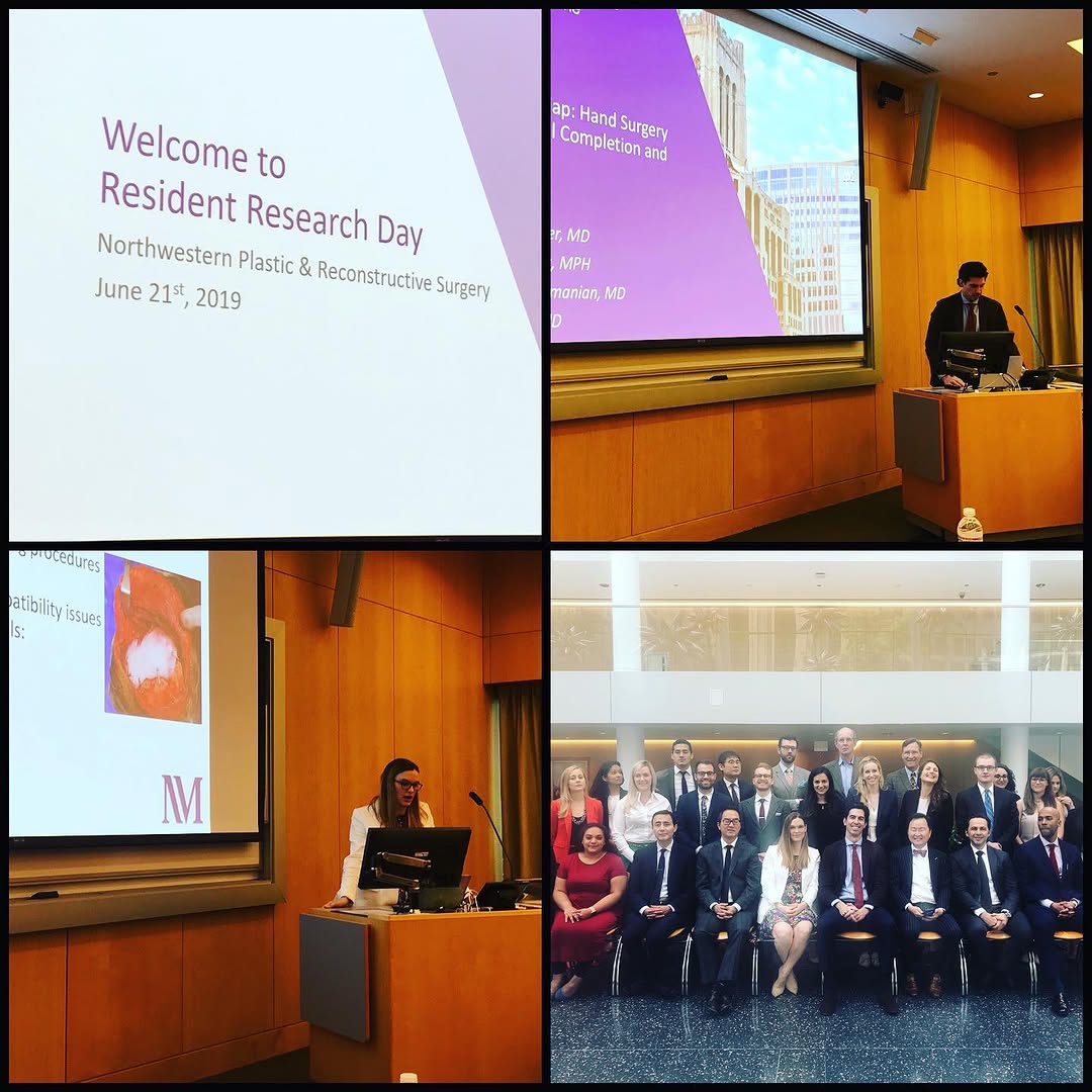 Instagram post by Dr. Robert Galiano: It was my great honor this morning to kick off our annual Resident Research Day. We have an incredibly strong interest in basic and clinical…