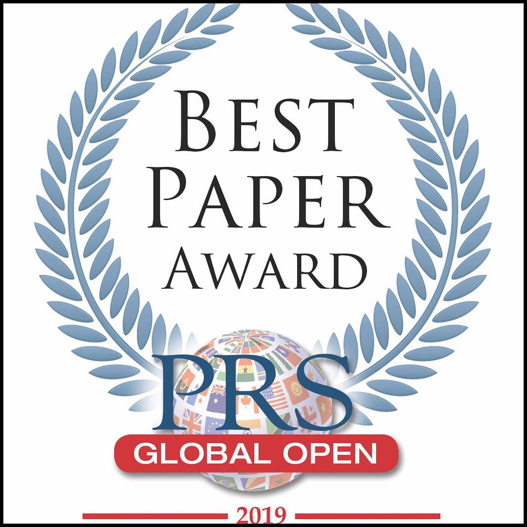 Instagram post by Dr. Robert Galiano: Every now and then an unexpected accolade lands in your email inbox: I am so honored that my colleagues and I were awarded a prize for our p…