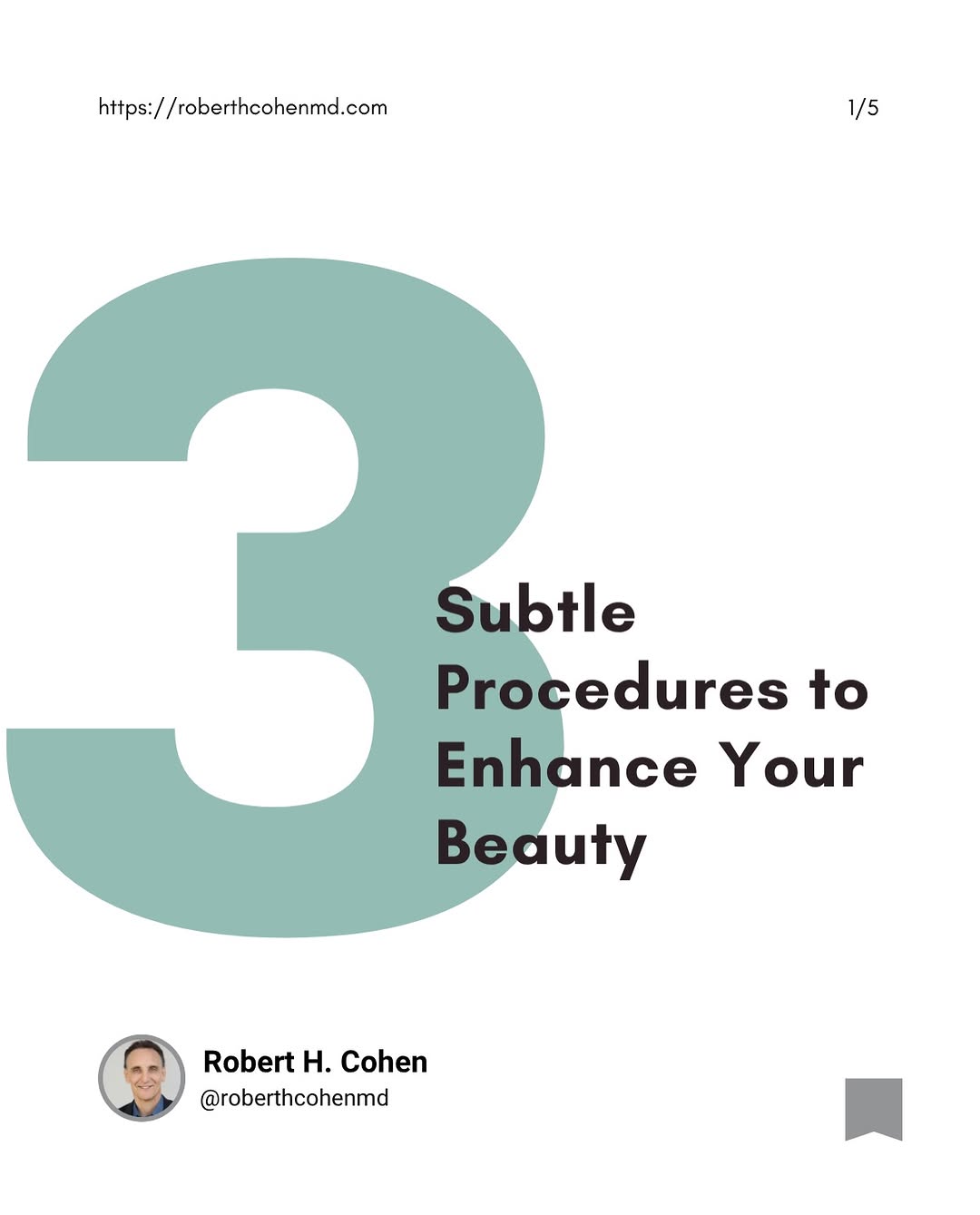 Instagram post by Dr. Robert H. Cohen: If you’re looking for subtle enhancements that won’t change your face but simply enhance your natural beauty, you’ve come to the right place…