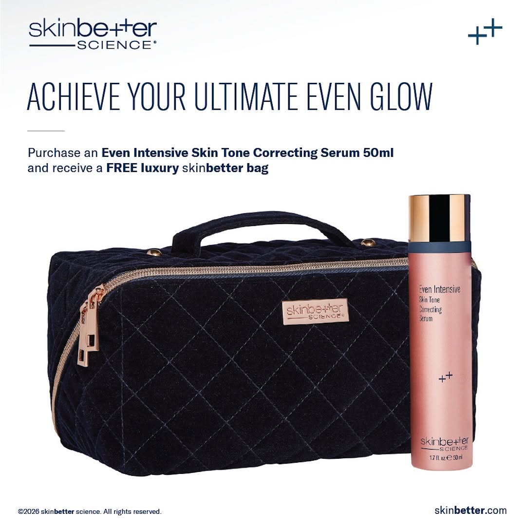Instagram post by Dr. Robert Haber: Achieve your ultimate even glow 🪄 Purchase an Even Intensive Skin Tone Correcting Serum 50ml and receive a free luxury SkinBetter bag while…