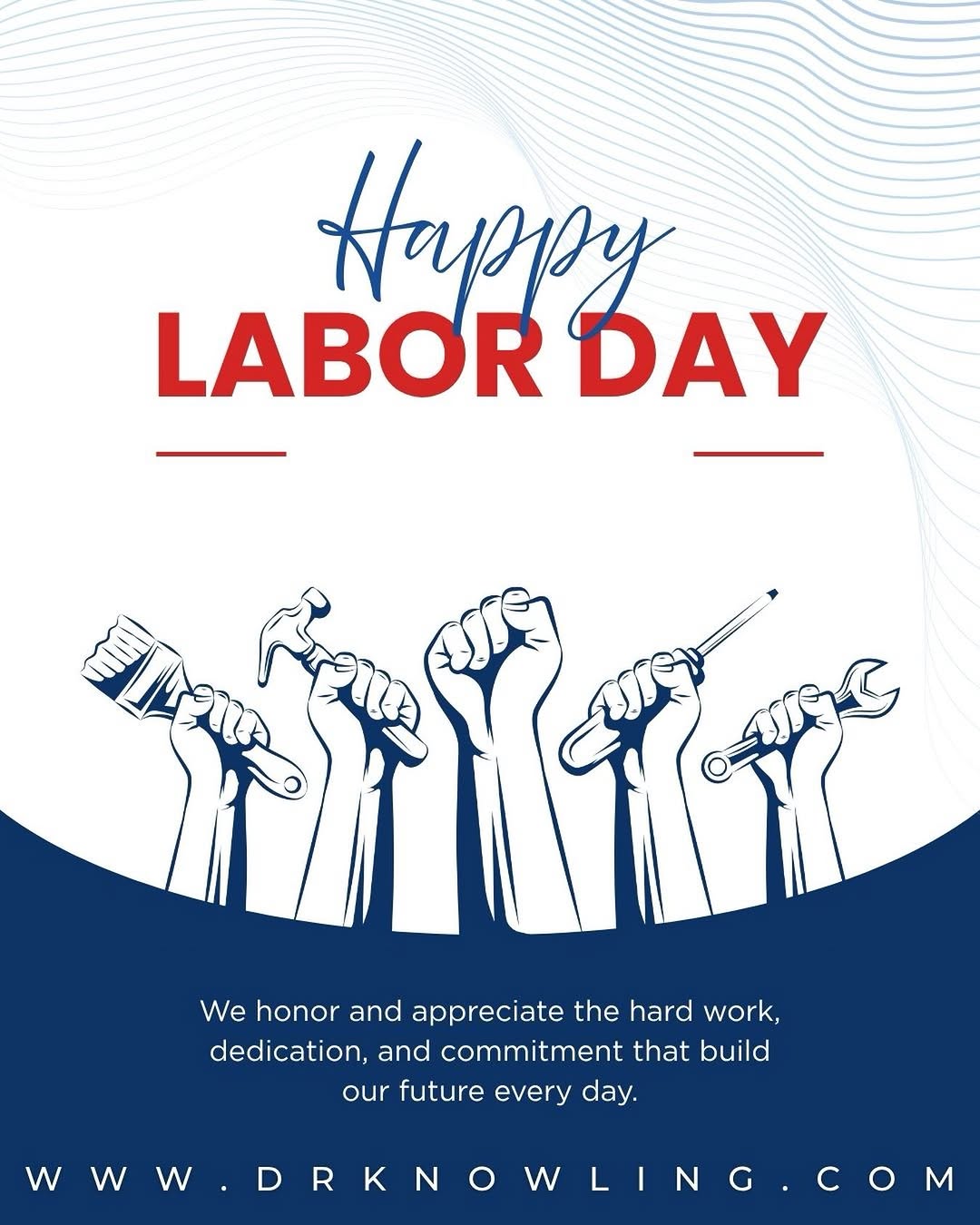 Instagram post by Dr. Robert J. Knowling: 🌟 Happy Labor Day, everyone! 🌟 Let’s take a moment to celebrate the hard work and dedication that fuel our dreams and communities. 🎉 Whet…