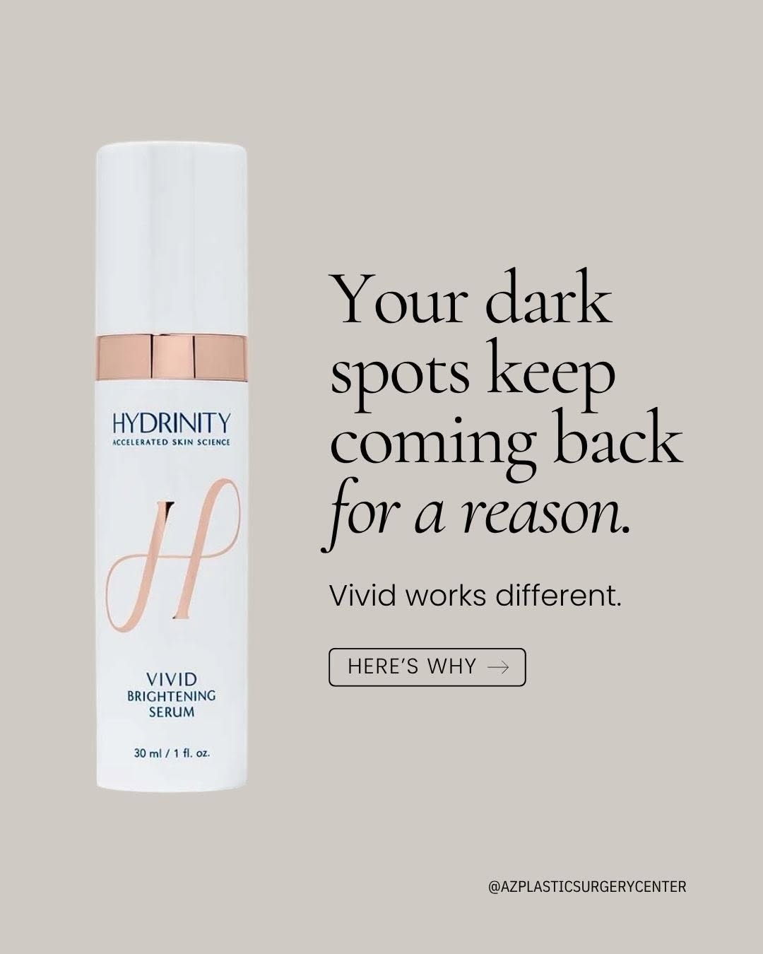 Instagram post by Dr. Robert J. Spies: Fading your dark spots is only half the battle. ✨ ⠀ If your dark spots keep coming back no matter what you use, your serum might be missing …