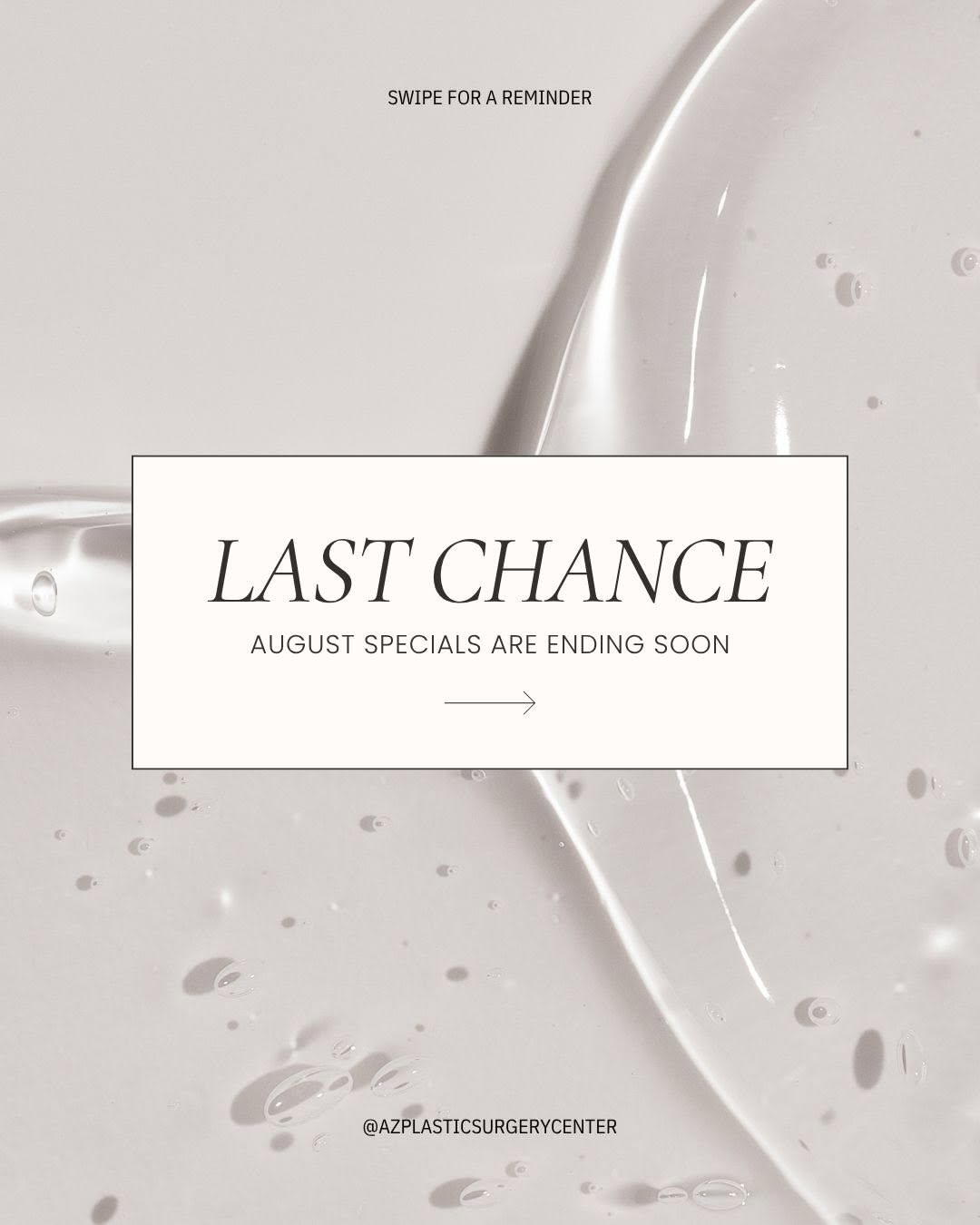 Instagram post by Dr. Robert J. Spies: Last chance to grab our August specials ✨ These deals are gone after August 31st, don’t miss out! ⠀ ✨ The Confidence Comeback: Save $1,000 w…