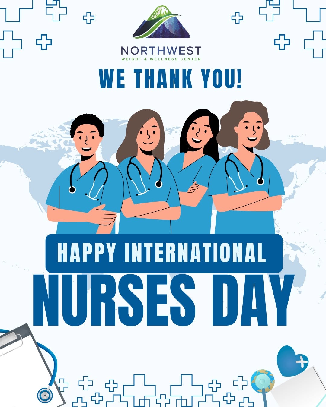 Instagram post by Dr. Robert L. Michaelson: Behind every patient success story is a nurse who cared deeply. 💙 Happy National Nurses Day to all the nurses who go above and beyond every…